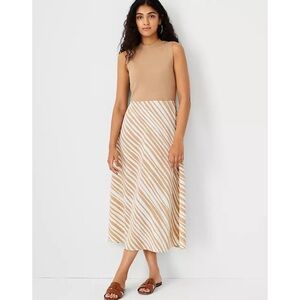 Ann Taylor Zebra Media Flare Dress